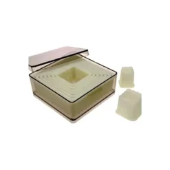 Cerf Dellier 9 Découpoirs Carres Canneles Assortis Patisdecor