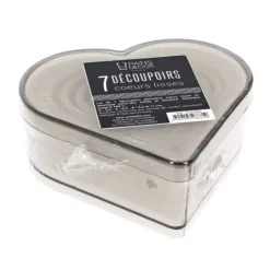 Outlet Cerf Dellier 7 Découpoirs Coeurs Lisses Assortis Patisdecor