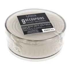 Outlet Cerf Dellier 9 Découpoirs Ronds Canneles Assortis Patisdecor