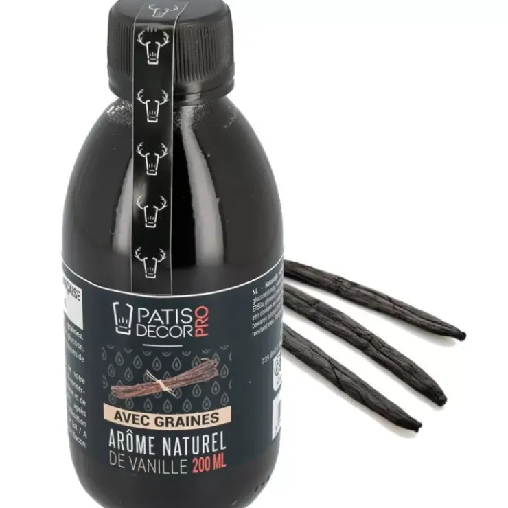 Online Cerf Dellier Arome Naturel De Vanille Avec Graines Patisdecor Pro 200 Ml