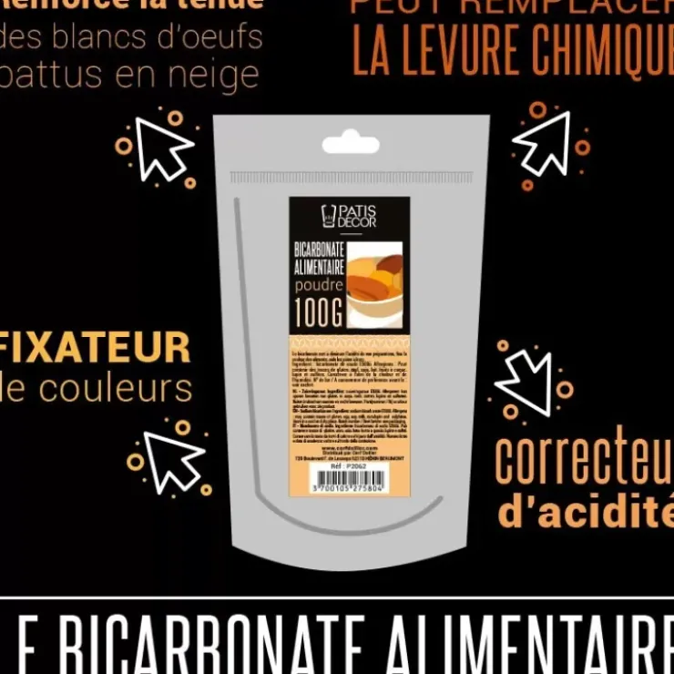 Discount Cerf Dellier Bicarbonate Alimentaire Patisdecor 100 G
