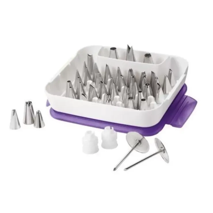 Hot Cerf Dellier Boite 55 Douilles Decor Inox Wilton