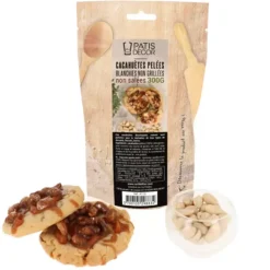 Cerf Dellier Cacahuetes Pelees Blanchies Non Grillees Non Salees 300 G