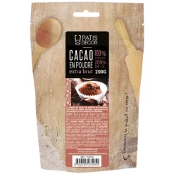 New Cerf Dellier Cacao En Poudre Extra Brut Patisdecor 200 G