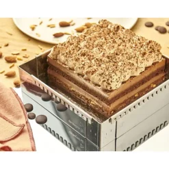 Sale Cerf Dellier Cadre A Entremets Extensible Inox Carre 16 A 30 Cm De Buyer