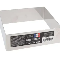 New Cerf Dellier Cadre A Mousse Inox H 4,5 Cm 14 X 14 Cm Patisdecor