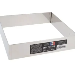 Cerf Dellier Cadre A Mousse Inox H 4,5 Cm 20 X 20 Cm Patisdecor