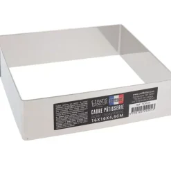 Clearance Cerf Dellier Cadre A Mousse Inox H 4,5 Cm 16 X 16 Cm Patisdecor