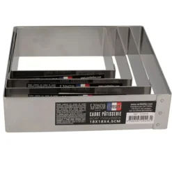 Clearance Cerf Dellier Cadre A Mousse Inox H 4,5 Cm 16 X 16 Cm Patisdecor