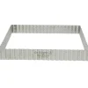 Discount Cerf Dellier Cadre A Tarte Carre Cannele Et Perfore Inox H 3 Cm - 23 X 23 Cm De Buyer