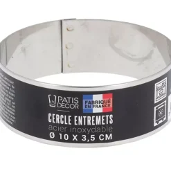 Discount Cerf Dellier Cercle A Entremets Inox H 3,5 Cm 10 Cm Patisdecor