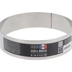 Outlet Cerf Dellier Cercle A Mousse Inox H 4,5 Cm 18 Cm Patisdecor