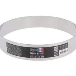 Cerf Dellier Cercle A Mousse Inox H 4,5 Cm 24 Cm Patisdecor