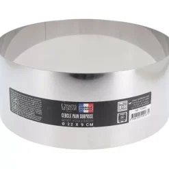 Clearance Cerf Dellier Cercle A Pain Surprise Inox H 9 Cm 22 Cm Patisdecor