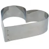Hot Cerf Dellier Cercle A Patisserie Coeur Inox 16 Cm H 4,5 Cm