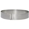 Cerf Dellier Cercle A Patisserie Extensible Inox 18 A 36 Cm H 3 Cm De Buyer