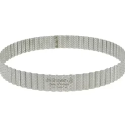 Hot Cerf Dellier Cercle A Tarte Cannele Et Perfore Inox H 3 Cm De Buyer