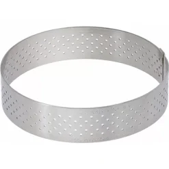 Online Cerf Dellier Cercle A Tarte Perfore A Bord Droit Inox H 2 Cm De Buyer