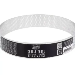 Outlet Cerf Dellier Cercle A Tarte Perfore Inox H 3,5 Cm 17 Cm Patisdecor