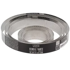 Best Cerf Dellier Cercle A Tarte Perfore Inox H 3,5 Cm 12 Cm Patisdecor