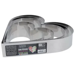 Sale Cerf Dellier Coeur A Mousse Inox H 4,5 Cm L 22 Cm Patisdecor