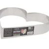 Hot Cerf Dellier Coeur A Mousse Inox H 4,5 Cm L 24 Cm Patisdecor