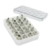 New Cerf Dellier Coffret 24 Douilles Décors Fins Inox