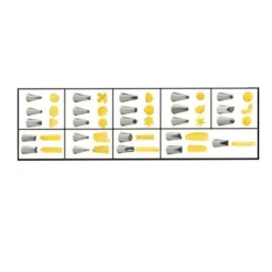 New Cerf Dellier Coffret 24 Douilles Décors Fins Inox