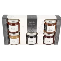 Hot Cerf Dellier Coffret 5 Miels L'Abeille Diligente (5 X 50 G)