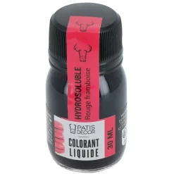 Hot Cerf Dellier Colorant Liquide Hydrosoluble Rouge Framboise 30 Ml