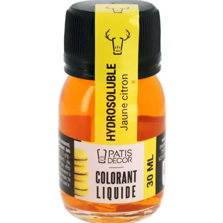Hot Cerf Dellier Colorant Liquide Hydrosoluble Jaune Citron 30 Ml