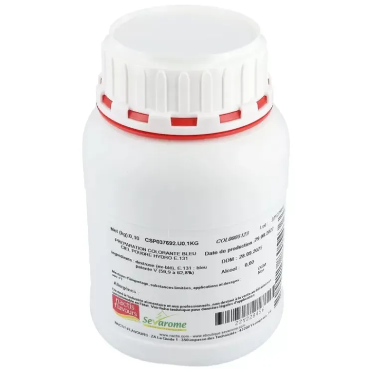 Online Cerf Dellier Colorant Poudre Alimentaire Bleu Ciel 100 G