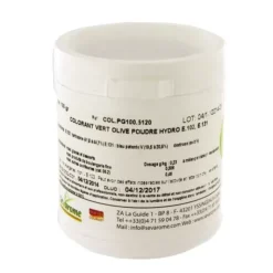New Cerf Dellier Colorant Poudre Alimentaire Vert Olive 100 G