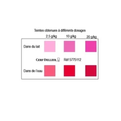 Hot Cerf Dellier Colorant Poudre Alimentaire Rouge Framboise 100 G