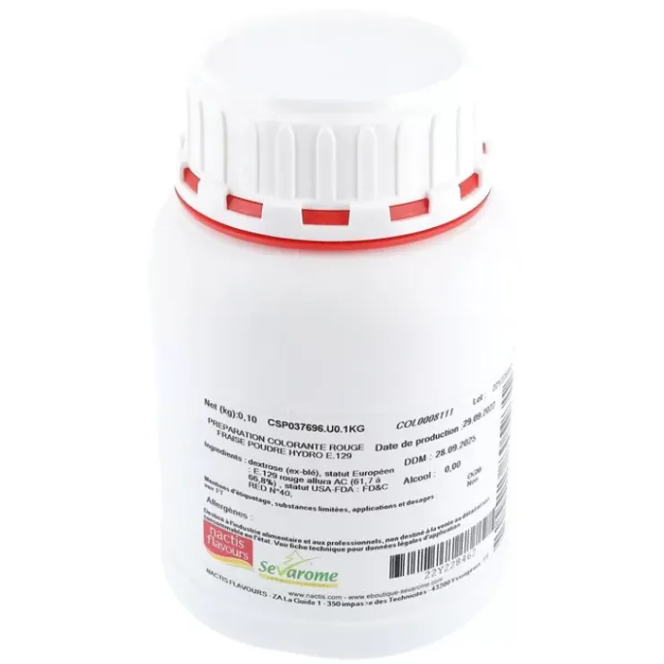 Outlet Cerf Dellier Colorant Poudre Alimentaire Rouge Fraise 100 G