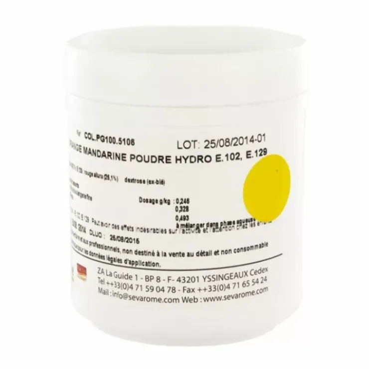 New Cerf Dellier Colorant Poudre Alimentaire Mandarine 100 G