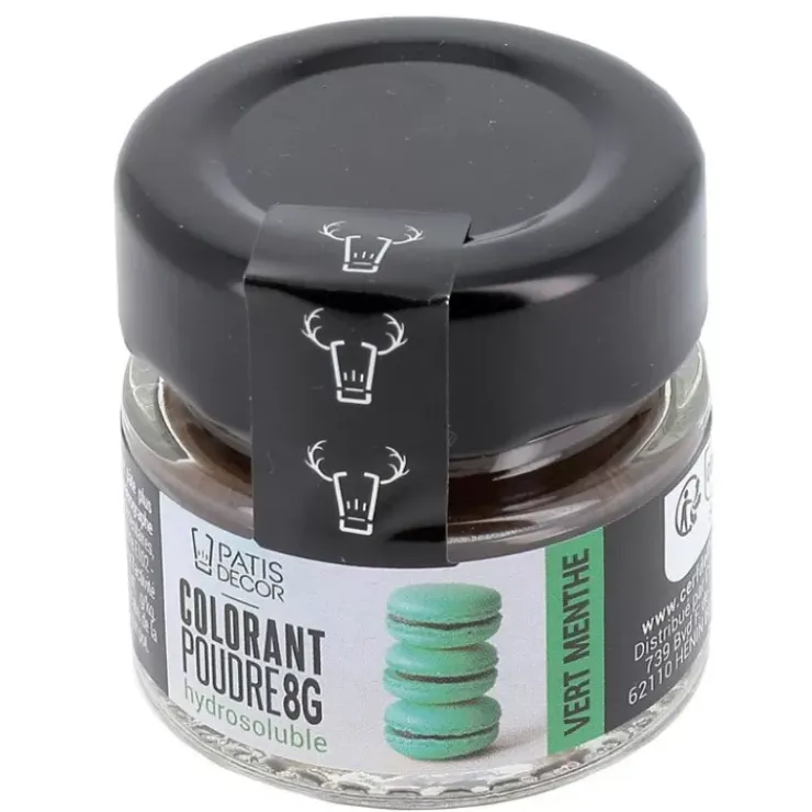 Hot Cerf Dellier Colorant Poudre Hydrosoluble Vert Menthe 8 G