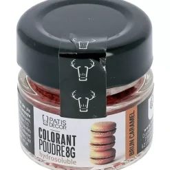 Sale Cerf Dellier Colorant Poudre Hydrosoluble Brun Caramel 8 G