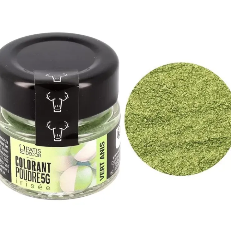 Clearance Cerf Dellier Colorant Poudre Irise Vert Anis 5 G