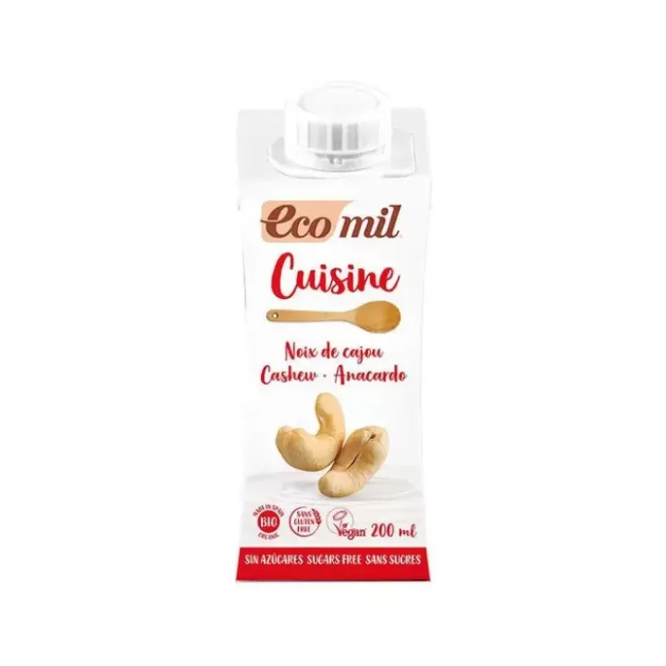 New Cerf Dellier Creme Cuisine Vegetale Cajou Sans Sucrés 200 Ml