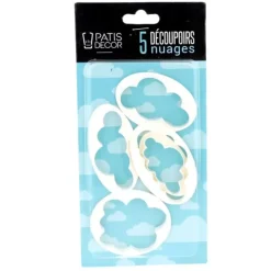 New Cerf Dellier Découpoirs Nuage (X 5) Patisdecor