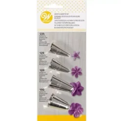 Outlet Cerf Dellier Ensemble De 4 Douilles A Fleurs Wilton