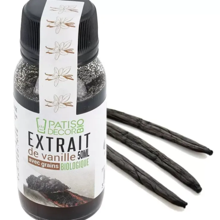 Cerf Dellier Extrait De Vanille Biologique Avec Graines 50 Ml