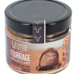 New Cerf Dellier Fourrage Croustillant Au Chocolat Au Lait Et Brisures De Crepes Dentelles 200 G