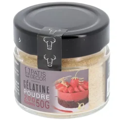 Cerf Dellier Gelatine Bovine En Poudre 200 Blooms Patisdecor 50 G