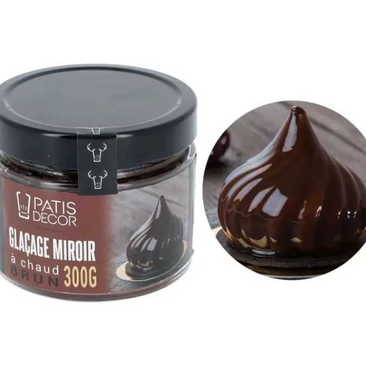 Hot Cerf Dellier Glacage Miroir A Chaud Brun Patisdecor 300 G - Ddm 07/23