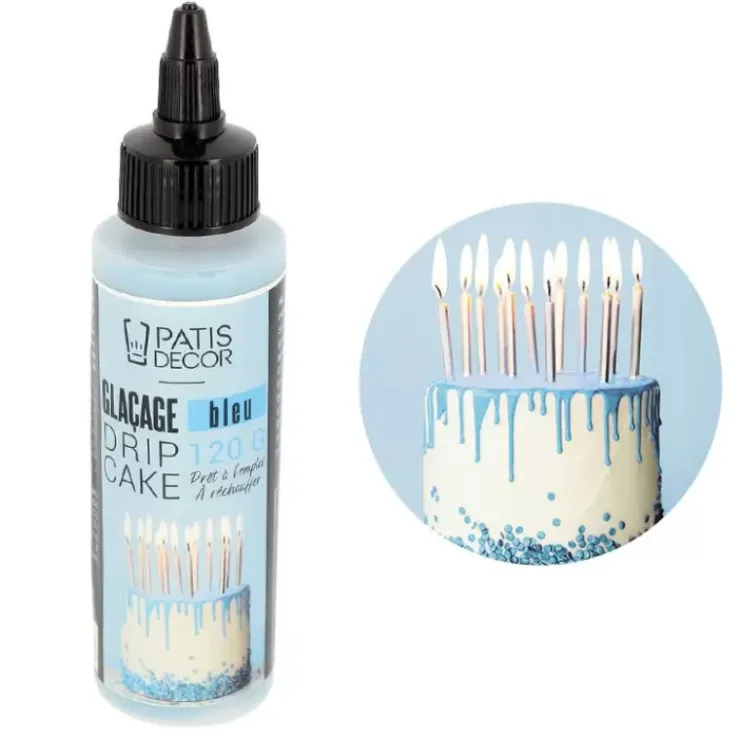 Hot Cerf Dellier Glacage Pour Drip Cake Bleu Patisdecor 120 G