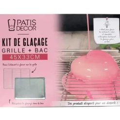 Best Cerf Dellier Kit De Glacage Grille + Bac 45 X 33 Cm