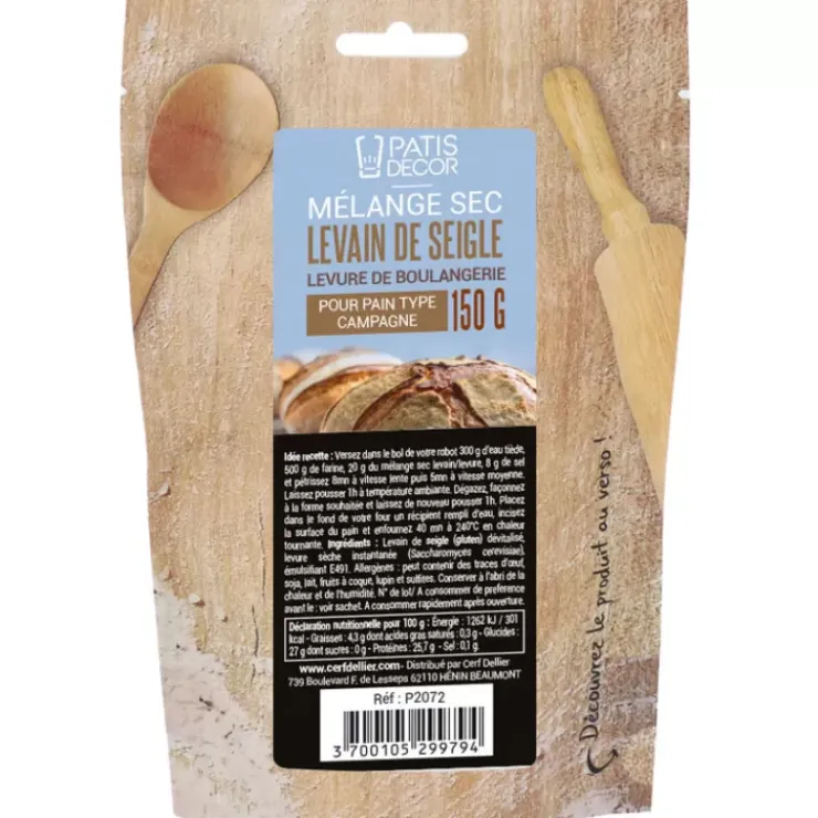 New Cerf Dellier Levain De Seigle Patisdecor 150 G