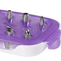New Cerf Dellier Malette De Douilles Wilton Debutant (8 Douilles Et Une Boite De Rangement)
